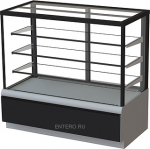 Витрина кондитерская KAYMAN K-ВК-1300 люкс квадро серебро - купить в интернет-магазине OCEAN-WAVE.ru